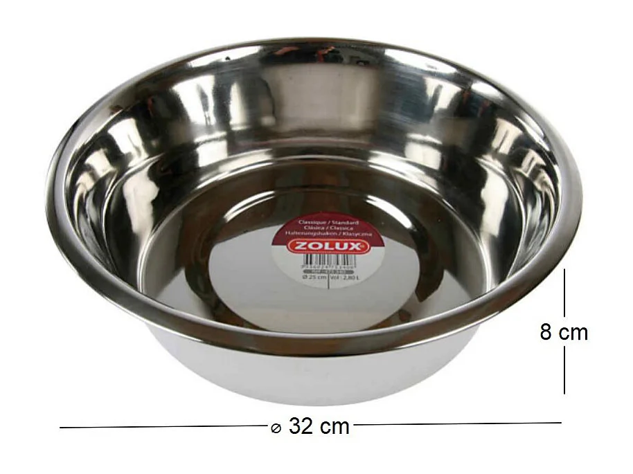 Napf aus Edelstahl für Hunde