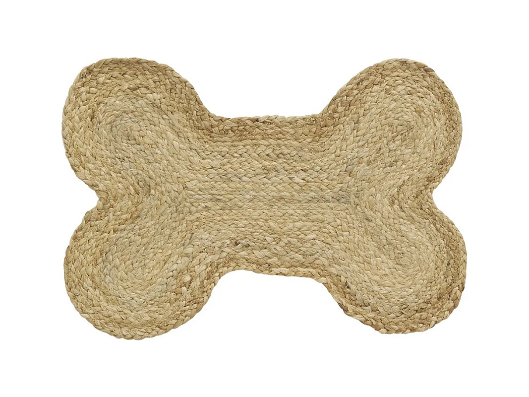 Tappeto in iuta con osso