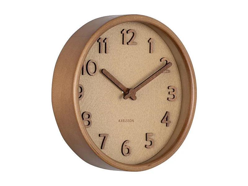 Orologio rotondo in legno Grana pura 22 cm