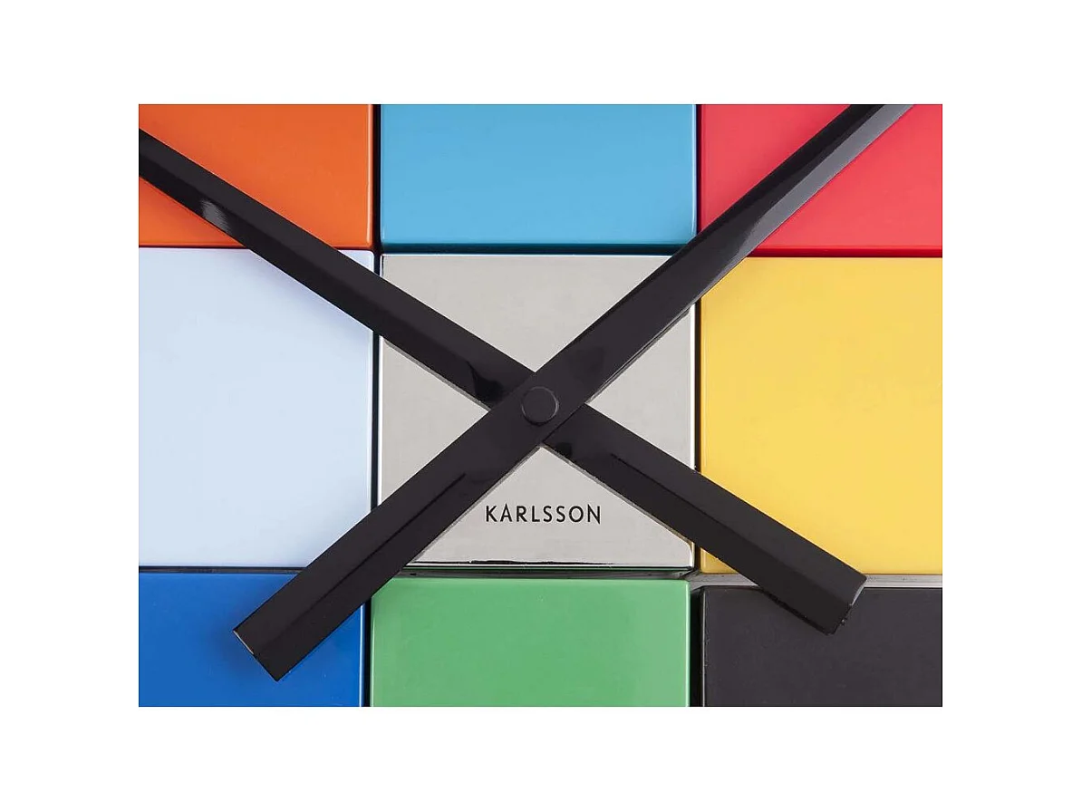 Horloge cubique DIY multicolore