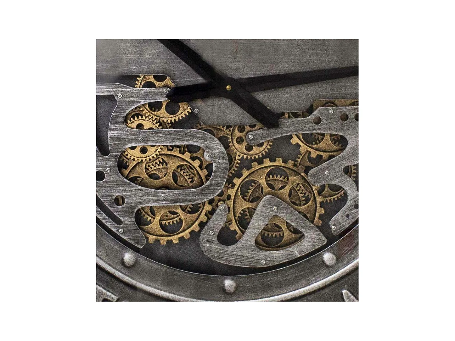 Pendule ronde en fer Antiquité 102 cm