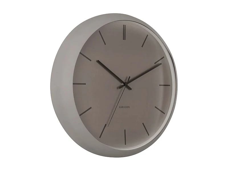 Wandklok Nirvana Globe - Donker warmgrijs- Ø40cm