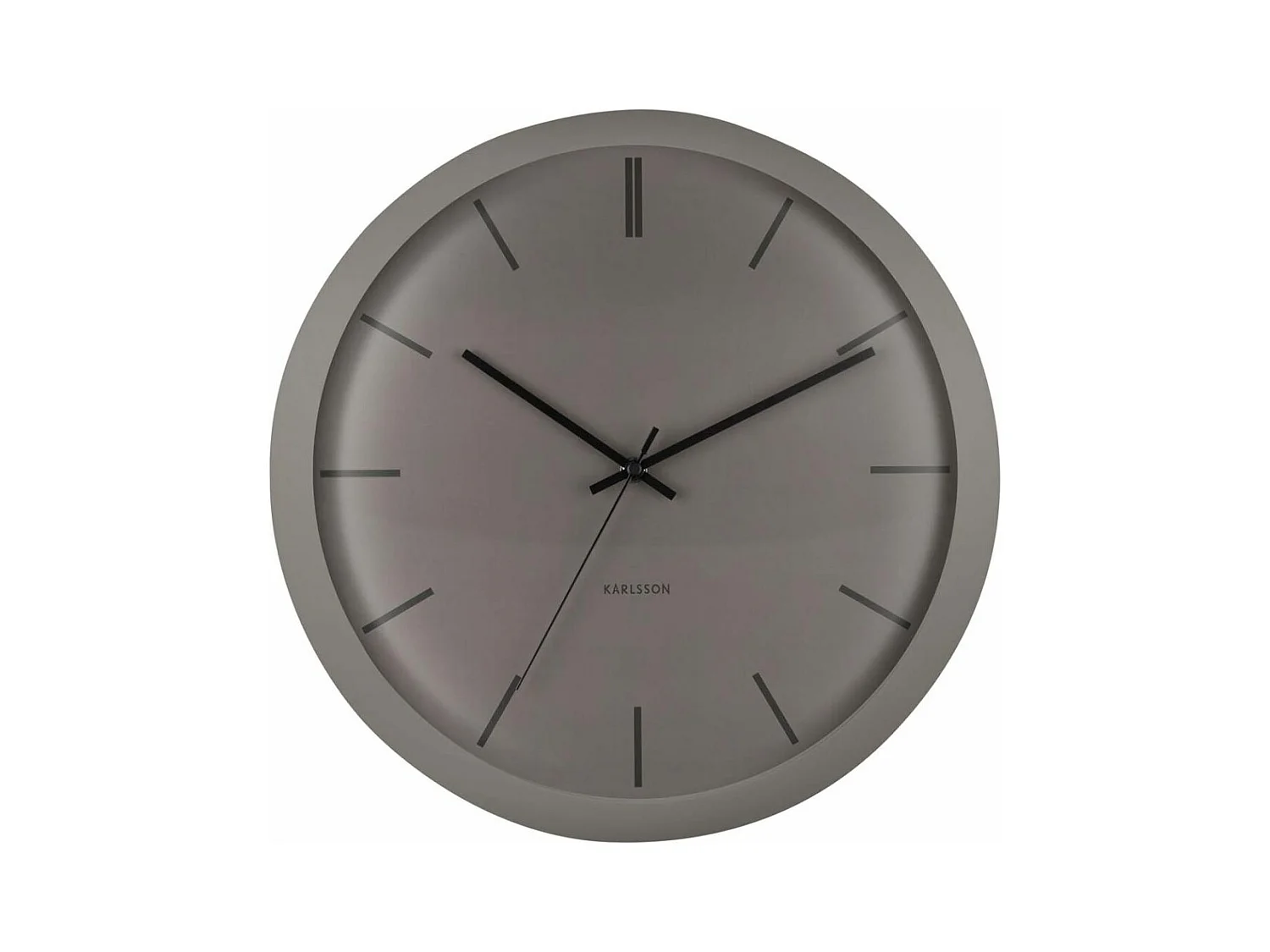 Zegar ścienny Nirvana Globe - Ciemny ciepły szary - Ø40cm