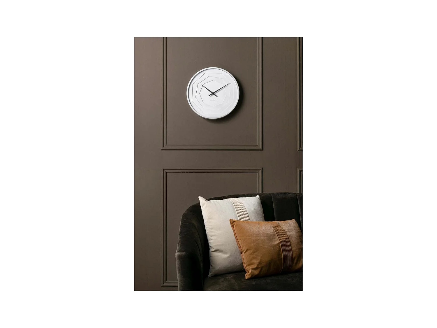 Horloge ronde en bois Origami 30 cm