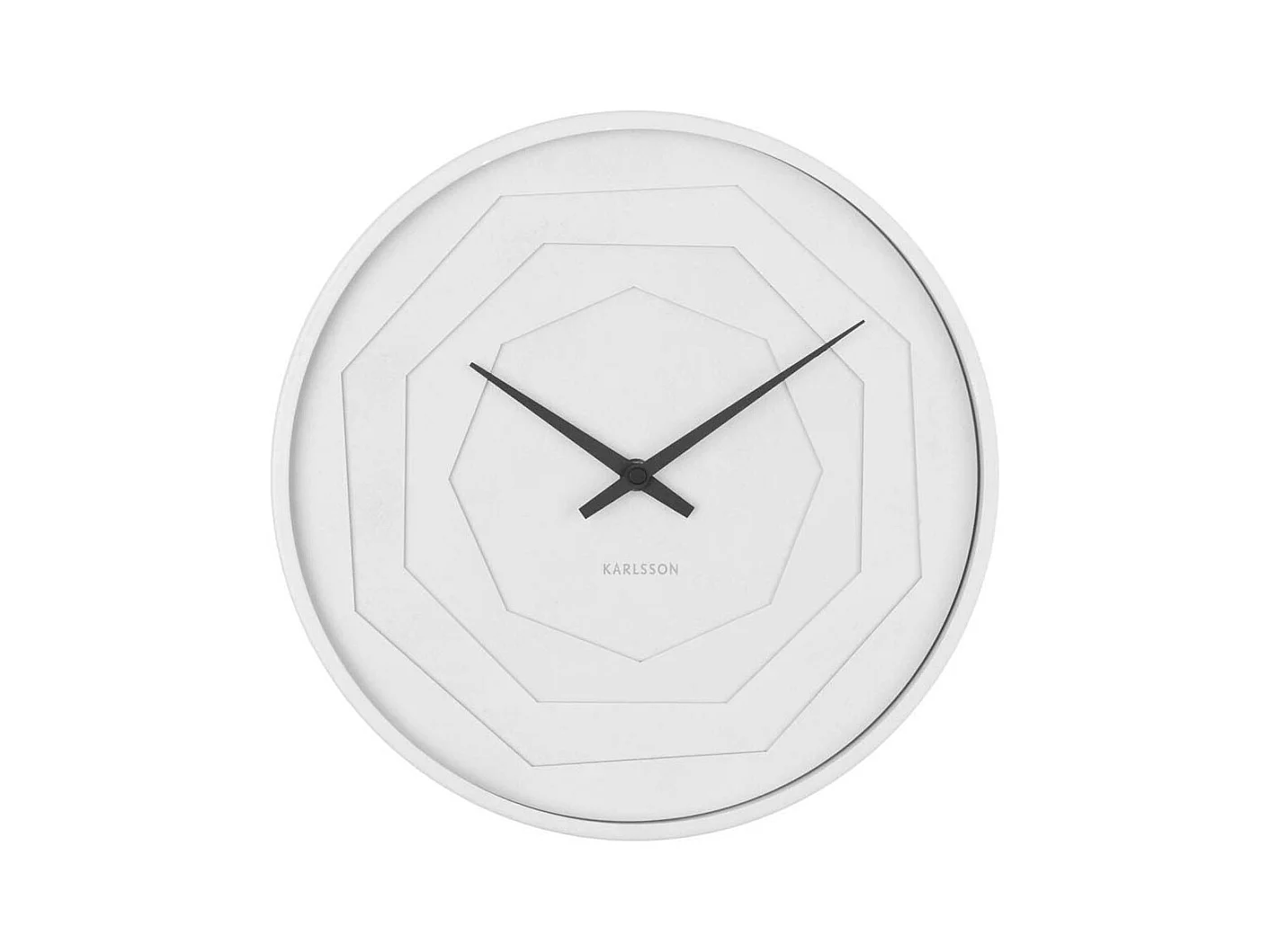 Horloge ronde en bois Origami 30 cm