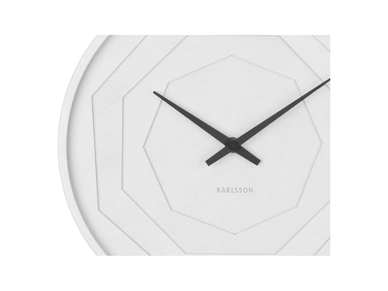 Horloge ronde en bois Origami 30 cm