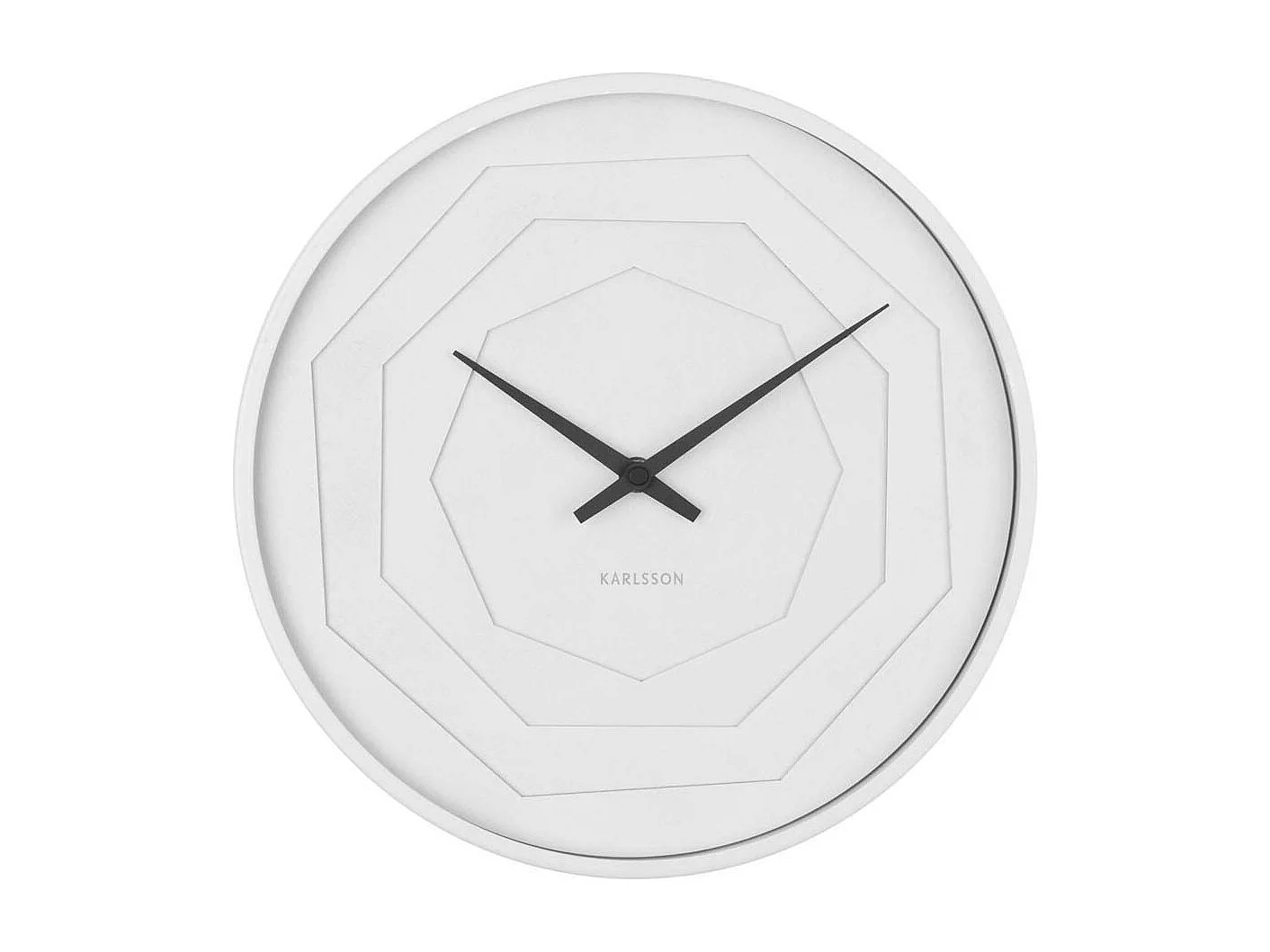 Horloge ronde en bois Origami 30 cm