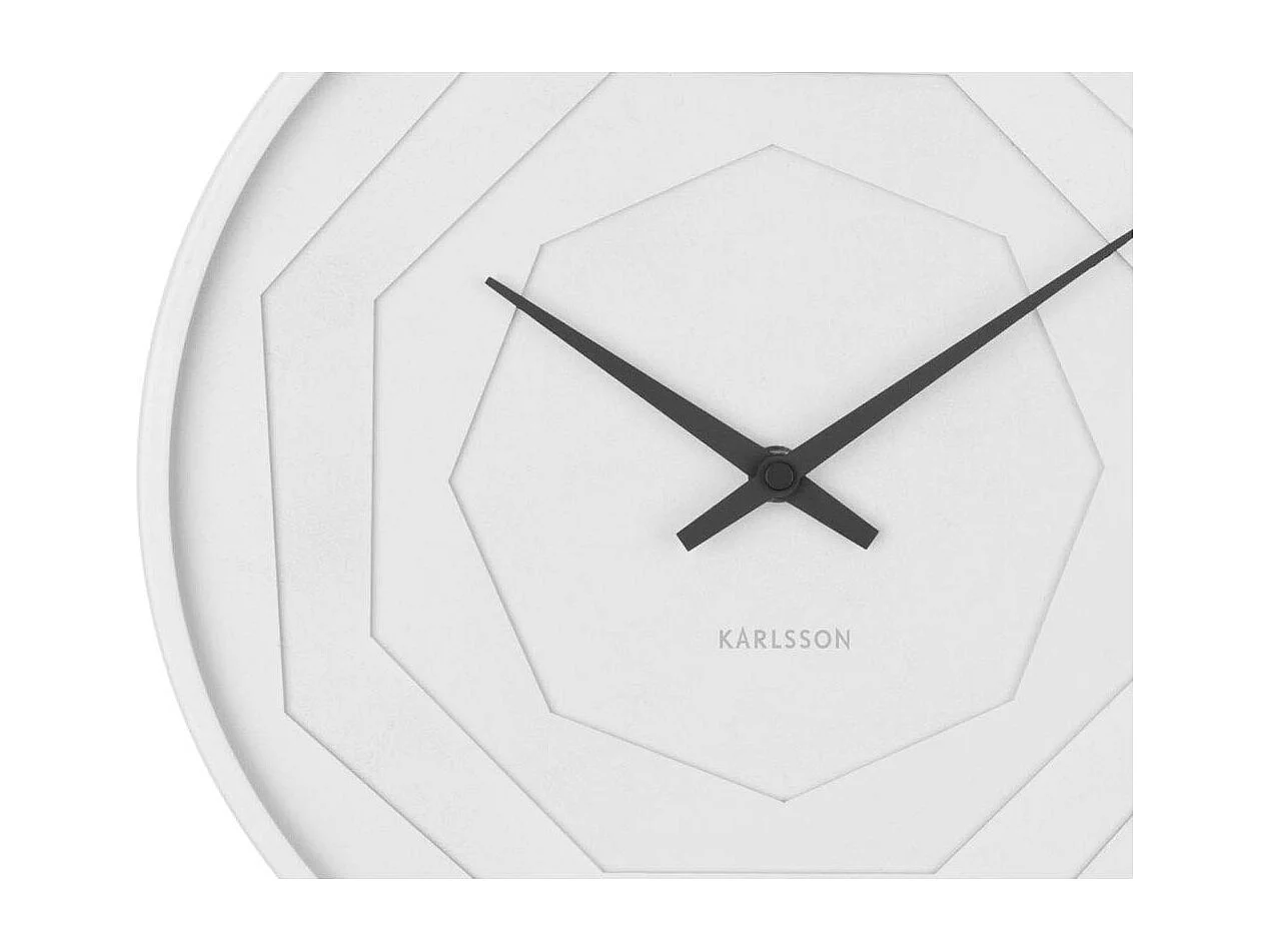 Horloge ronde en bois Origami 30 cm