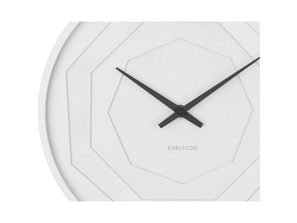 Horloge ronde en bois Origami 30 cm
