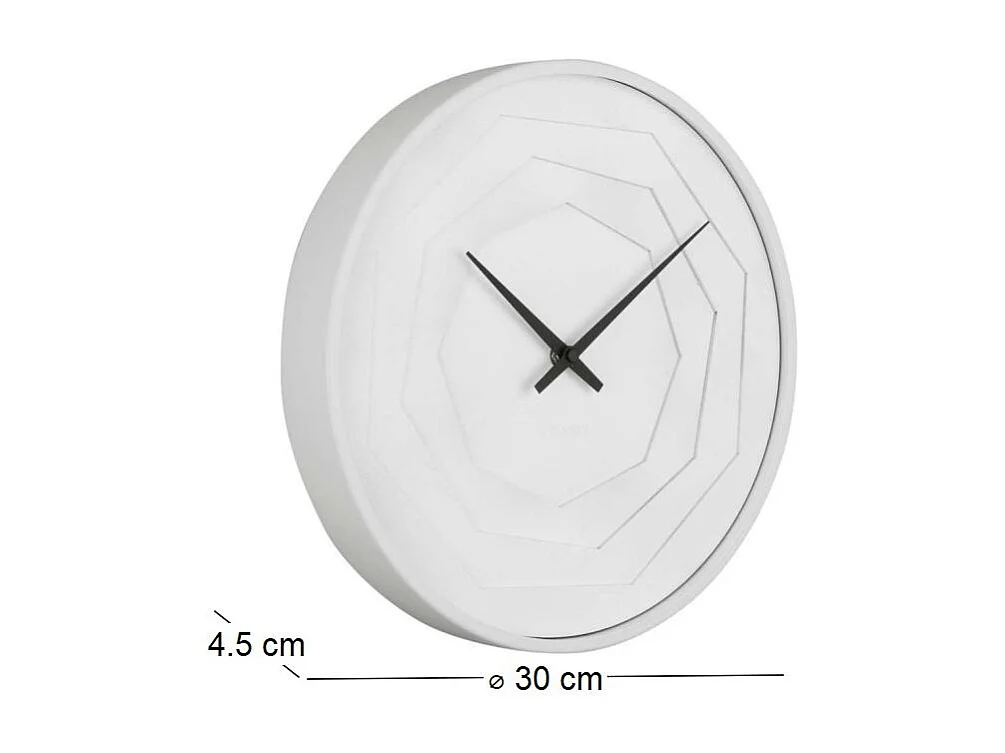 Horloge ronde en bois Origami 30 cm