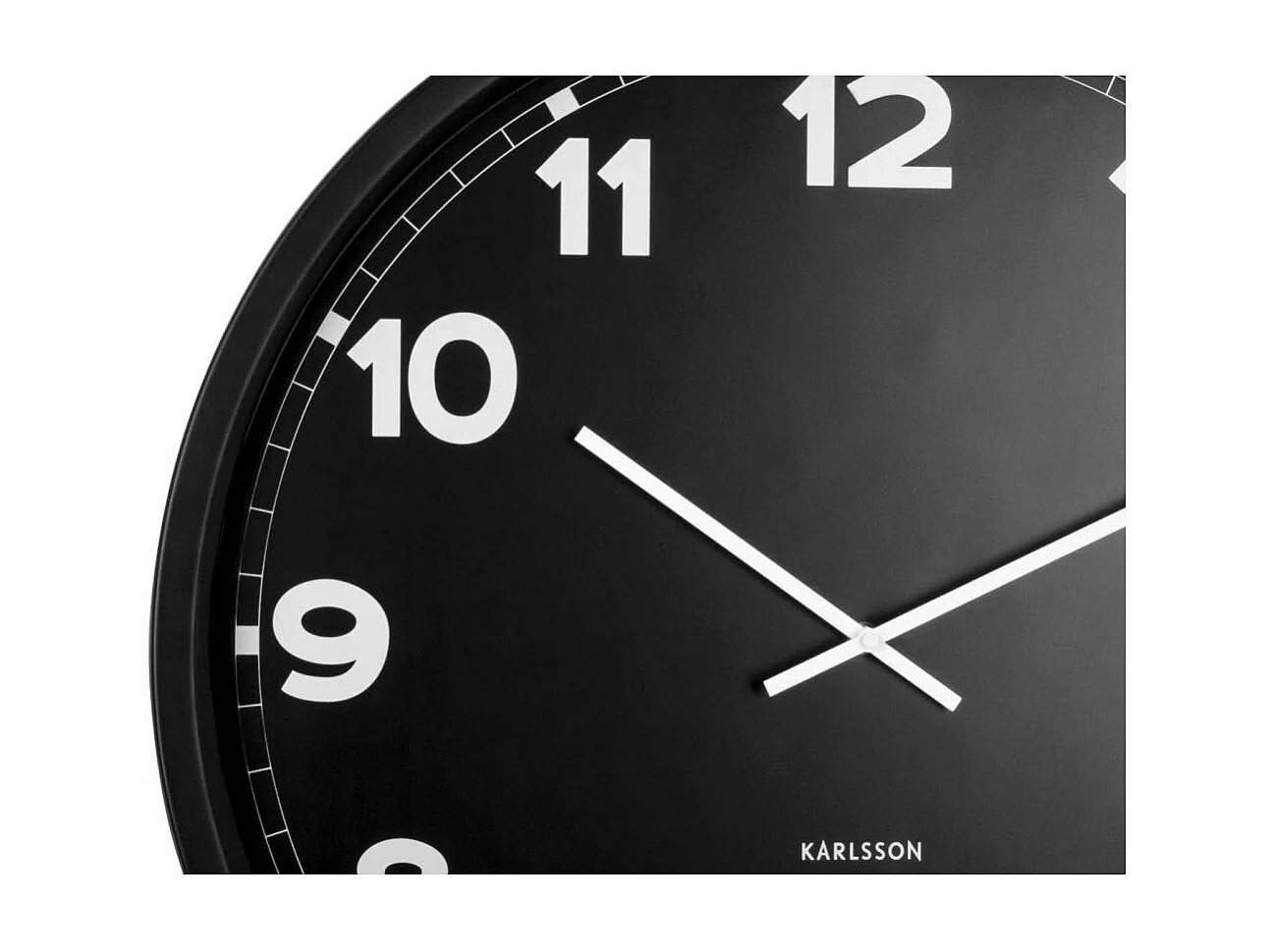 Zegar ścienny New Classic Duży - Czarny - Ø60cm
