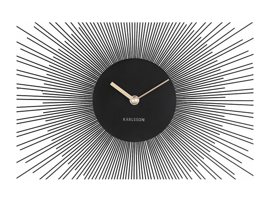 Horloge en métal Peony 60 cm Noir