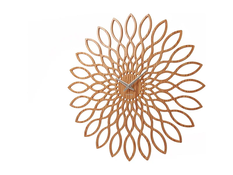 Wandklok Sunflower - Hout- Ø60cm