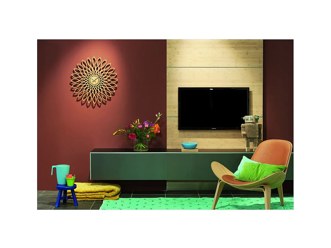 Holzuhr Sunflower 60 cm