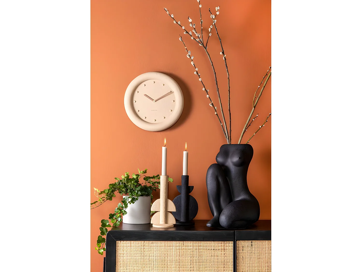 Orologio rotondo in resina Petra 30 cm