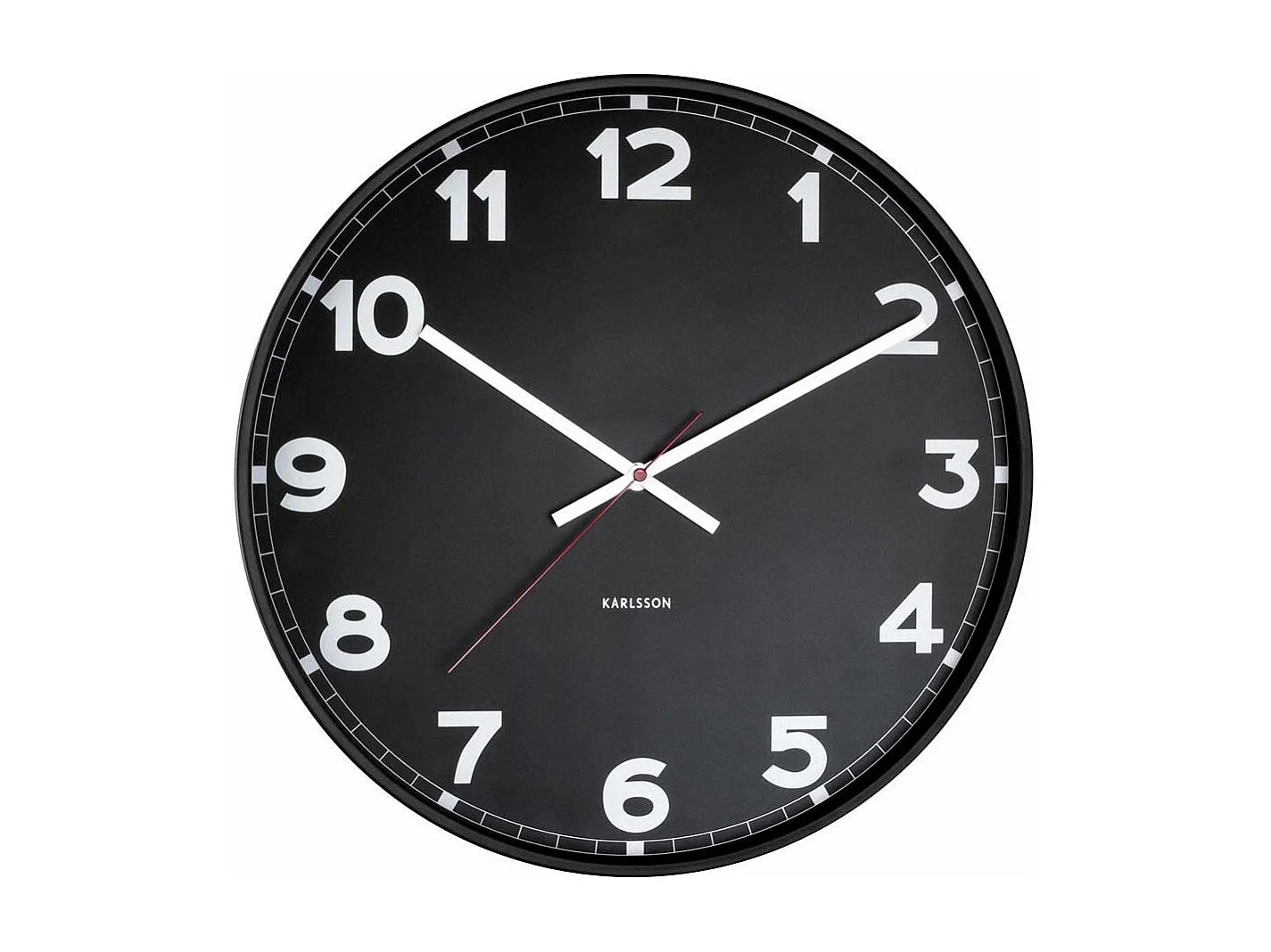 Horloge ronde en métal New classic 40 cm Noir