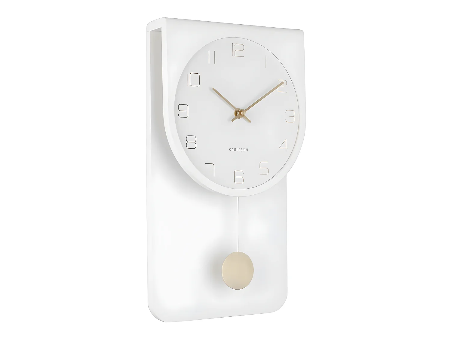 Reloj de madera Casa 22 x 39 cm