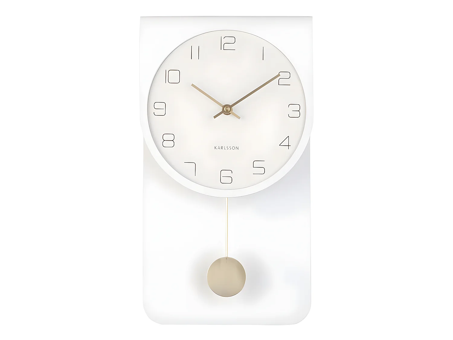 Reloj de madera Casa 22 x 39 cm