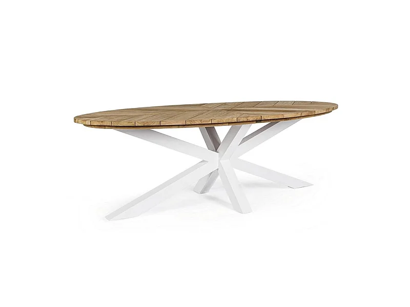 Table de Jardin 10 places PALMDALE blanc