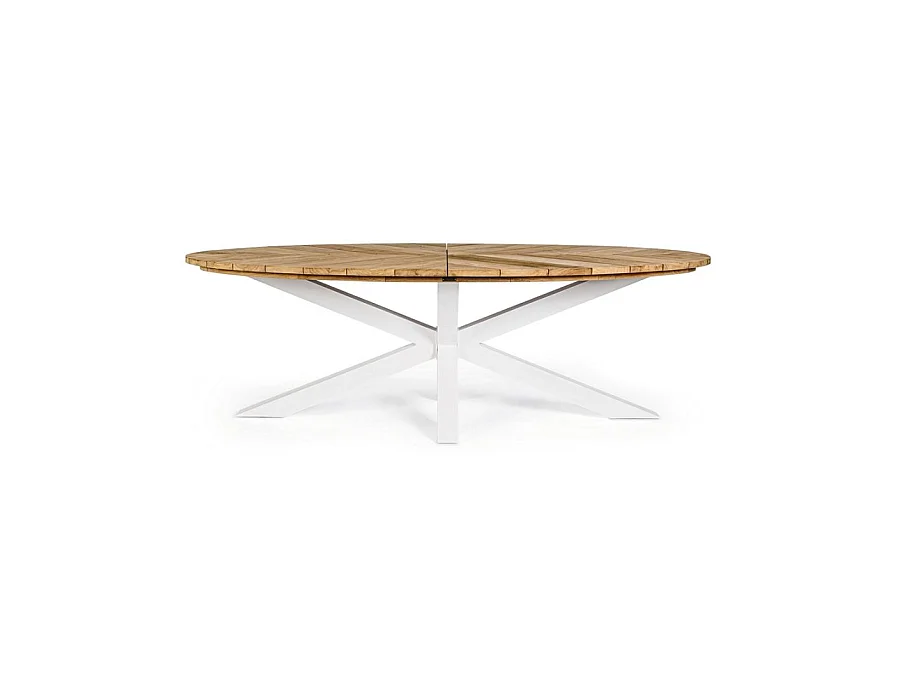 Table de Jardin 10 places PALMDALE blanc