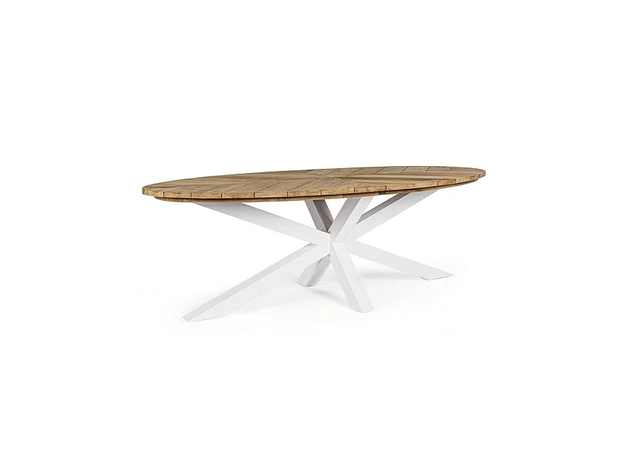 Table de Jardin 10 places PALMDALE blanc