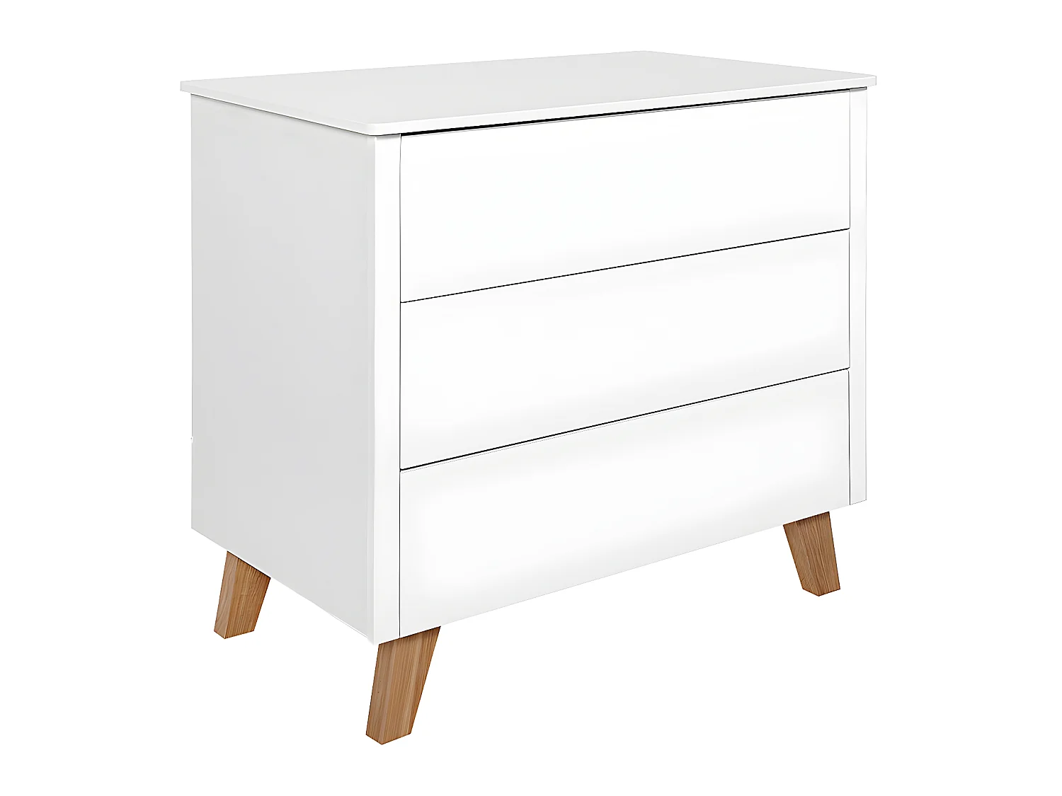 Commode 3 tiroirs Zara Blanc