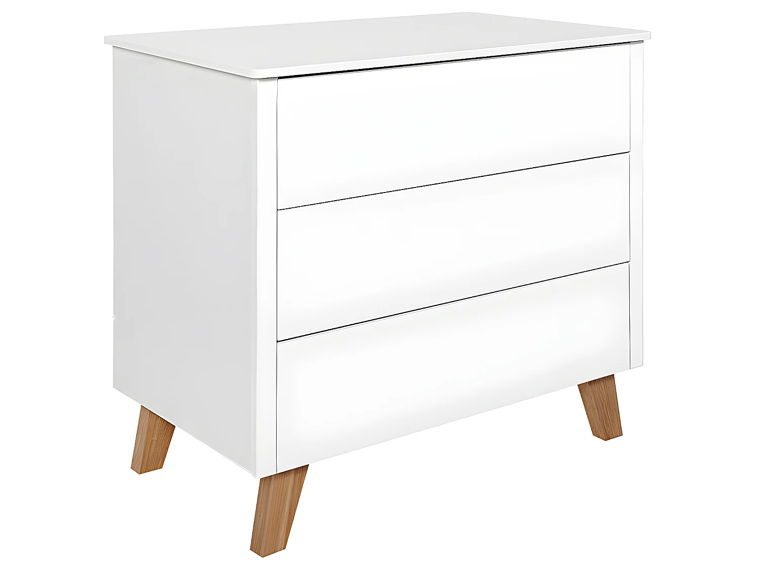 Commode 3 tiroirs Zara Blanc