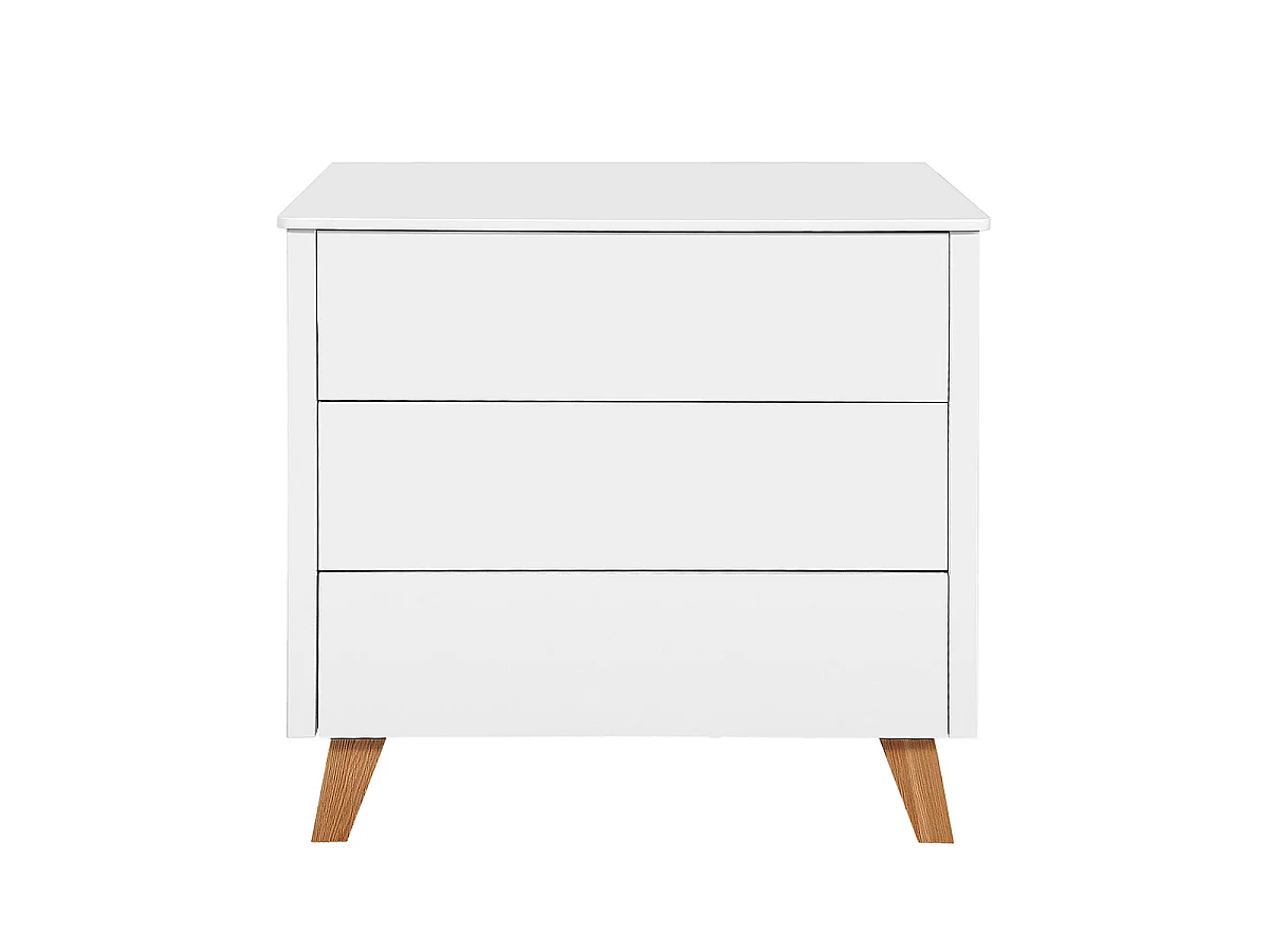 Commode 3 tiroirs Zara Blanc