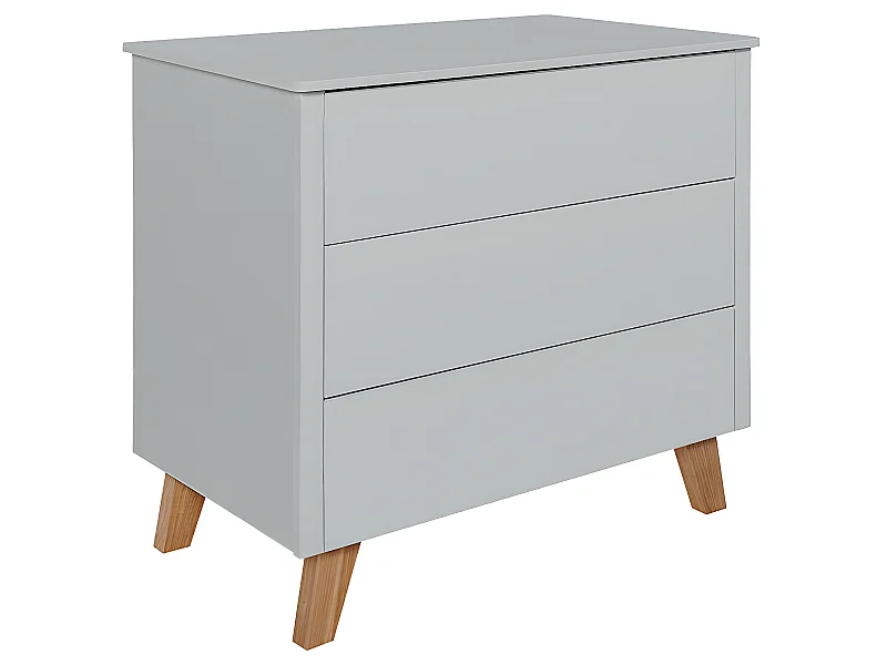 Commode 3 tiroirs Zara Gris