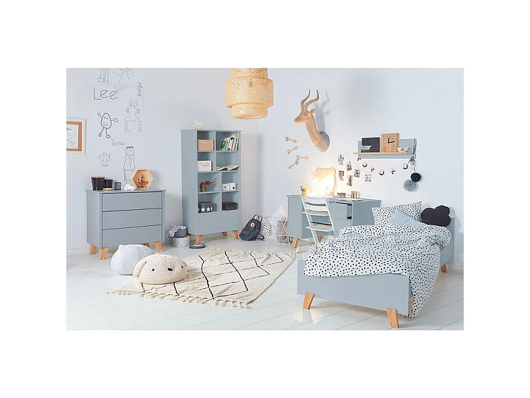Commode 3 tiroirs Zara Gris