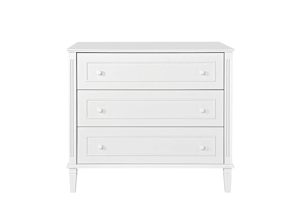 Commode 3 tiroirs Bianka Blanc
