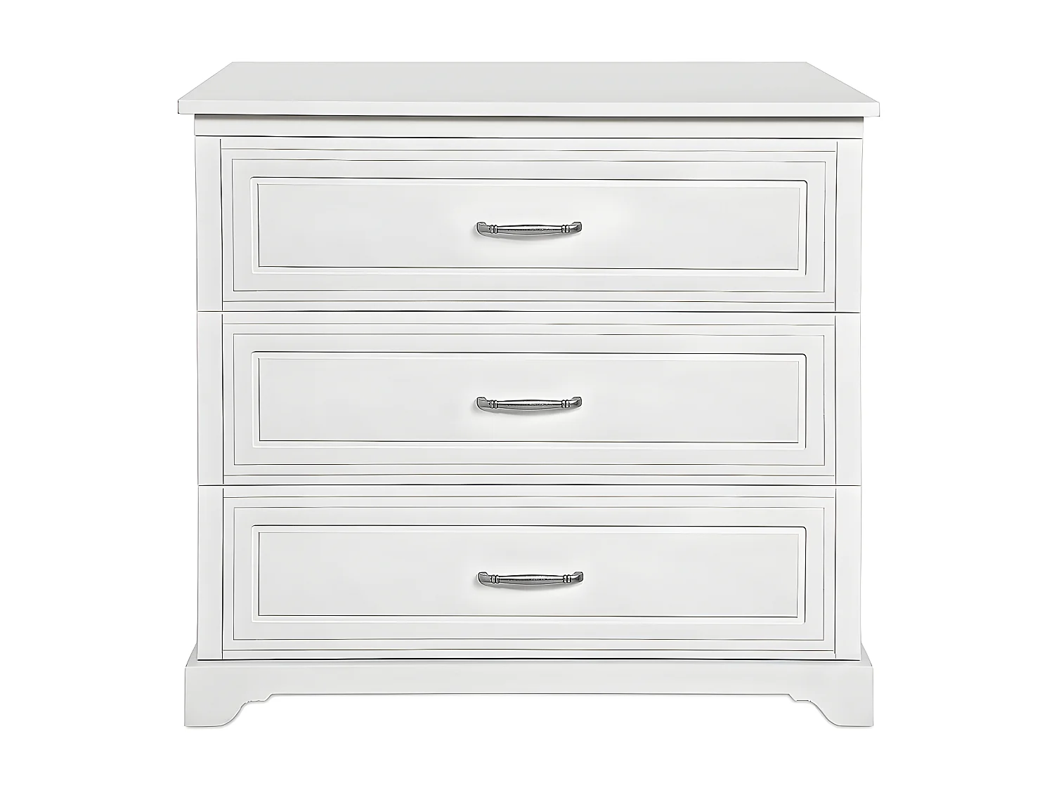 Commode 3 tiroirs Melody Blanc