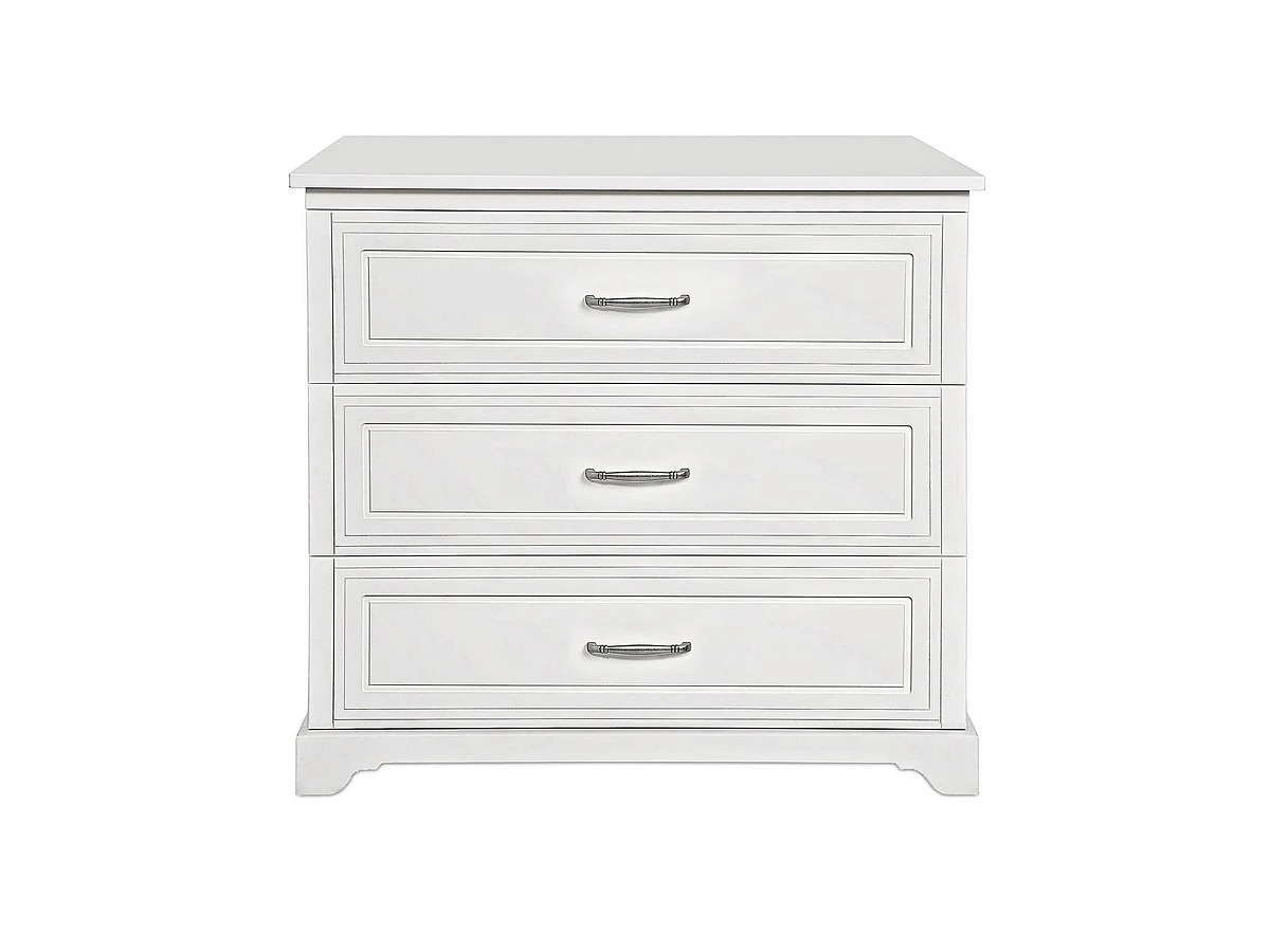 Commode 3 tiroirs Melody Blanc