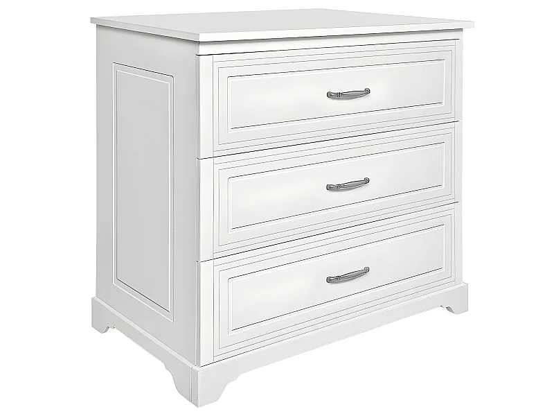 Commode 3 tiroirs Melody Blanc