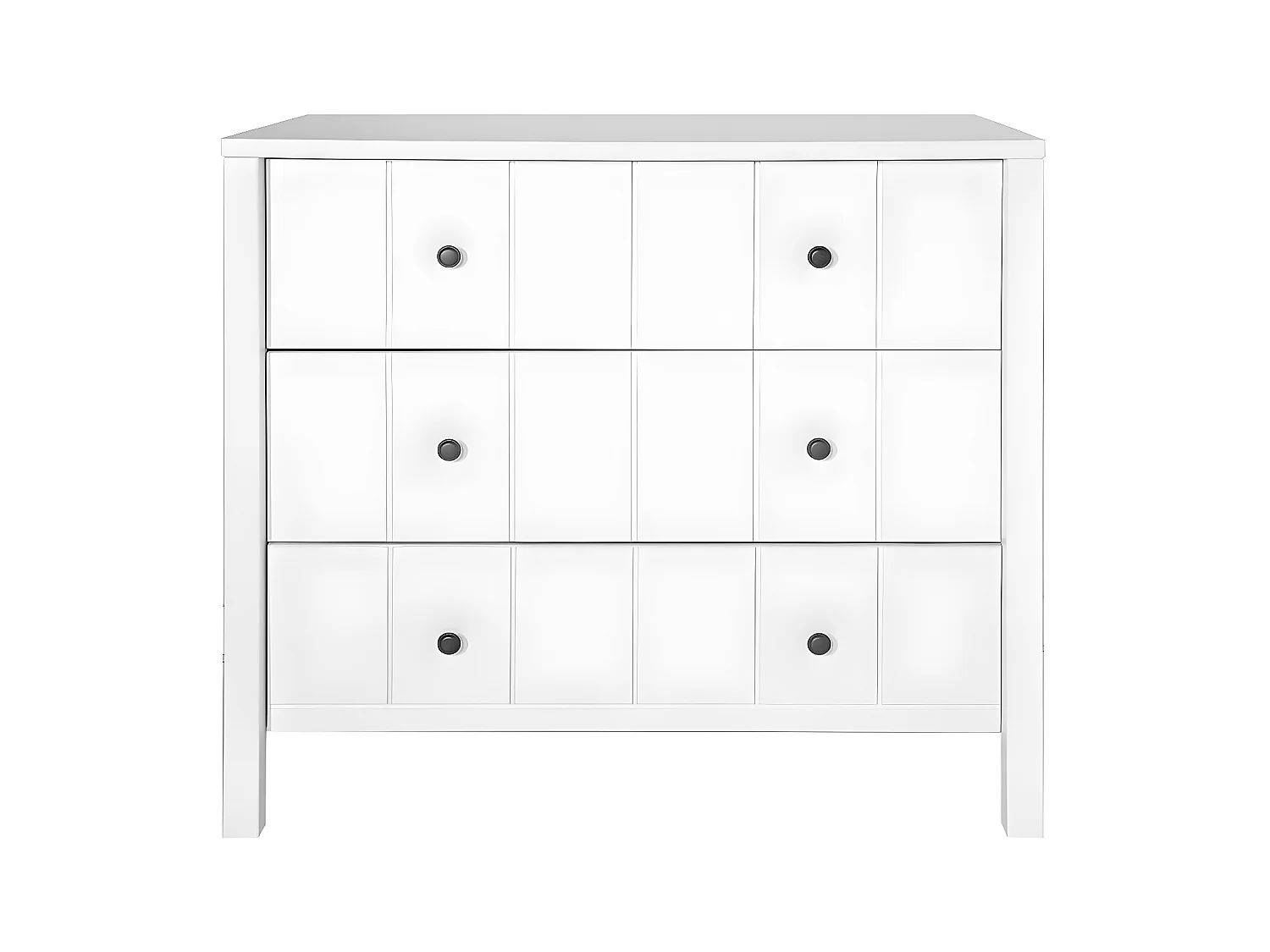 Commode 3 tiroirs Allpin Blanc