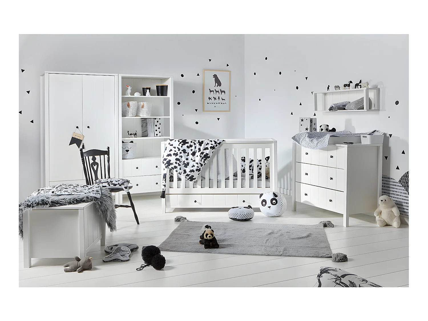 Commode 3 tiroirs Allpin Blanc