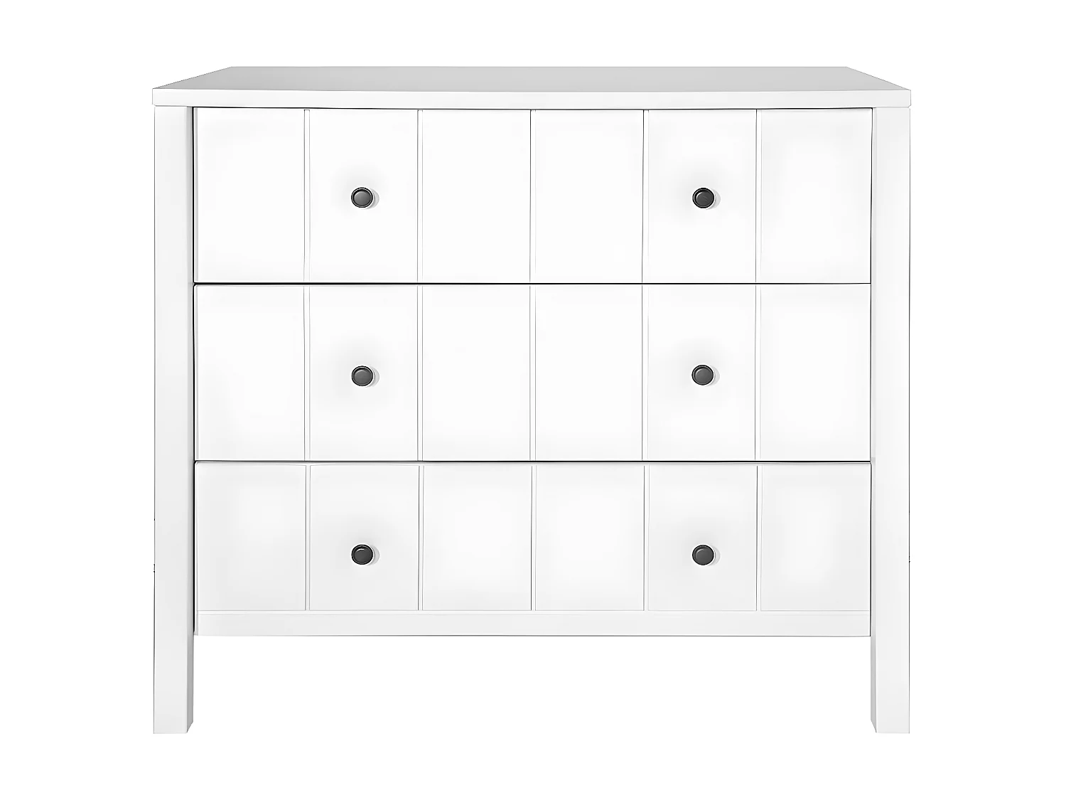 Commode 3 tiroirs Allpin Blanc