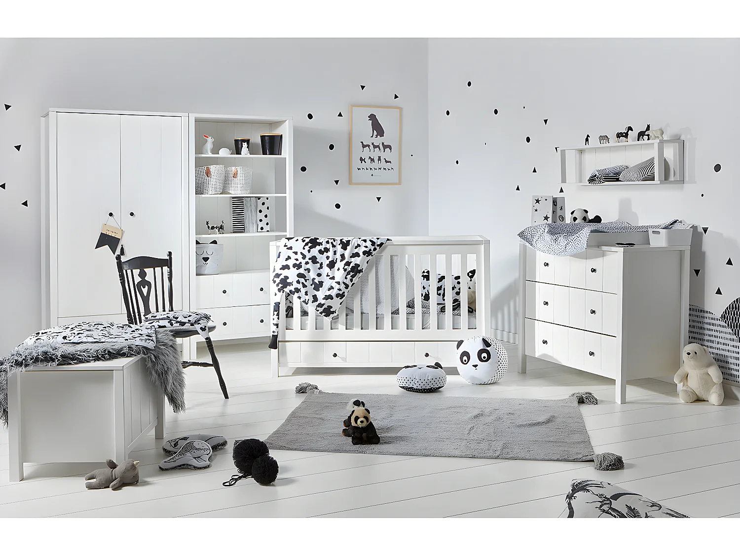 Commode 3 tiroirs Allpin Blanc