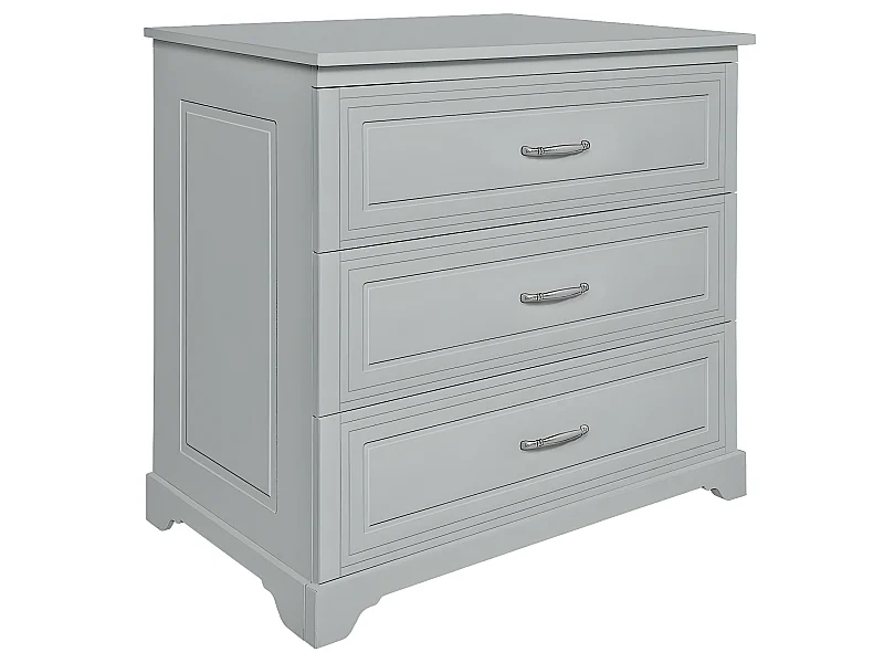 Commode 3 tiroirs Melody Gris