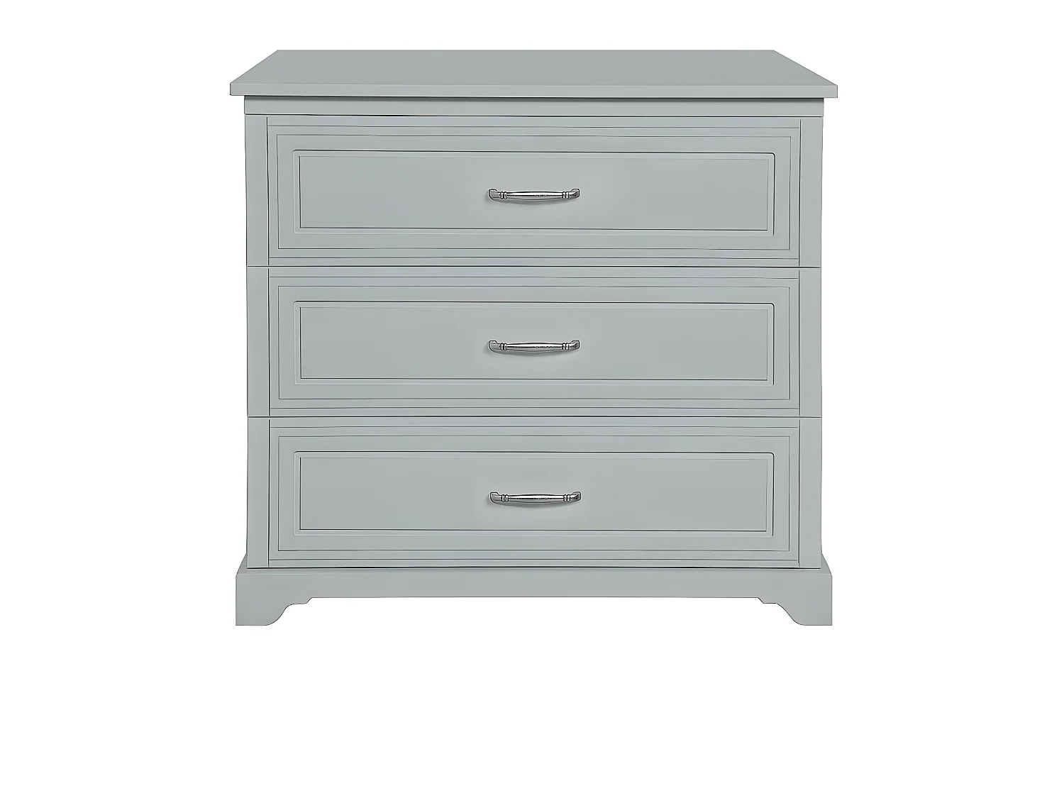 Commode 3 tiroirs Melody Gris