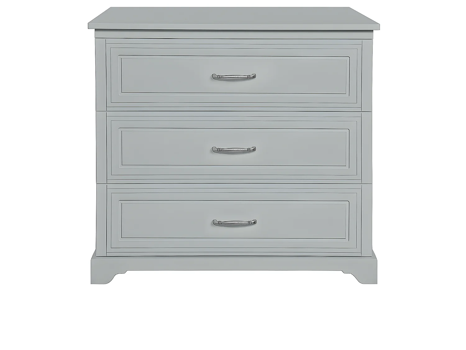 Commode 3 tiroirs Melody Gris