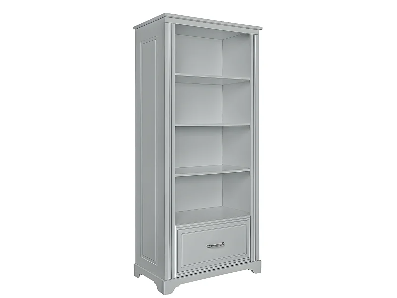 Bibliothèque 1 tiroir Melody Gris