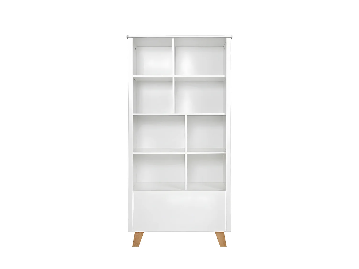 Bibliothèque 1 tiroir Zara Blanc