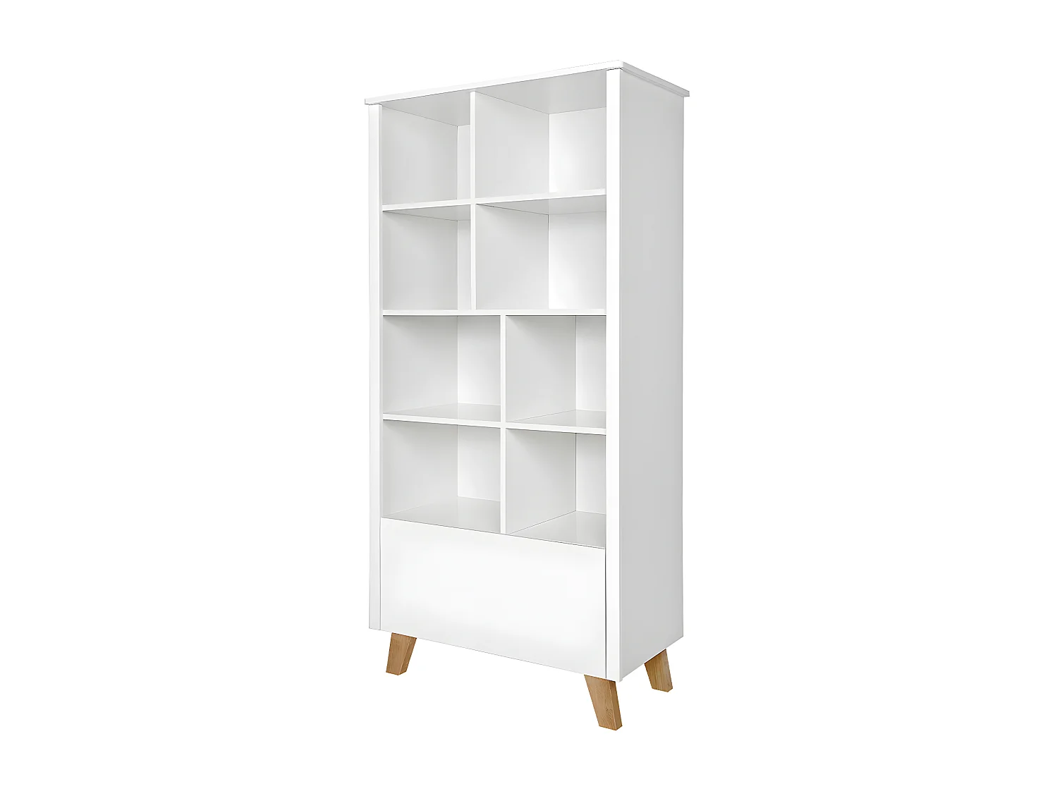 Bibliothèque 1 tiroir Zara Blanc