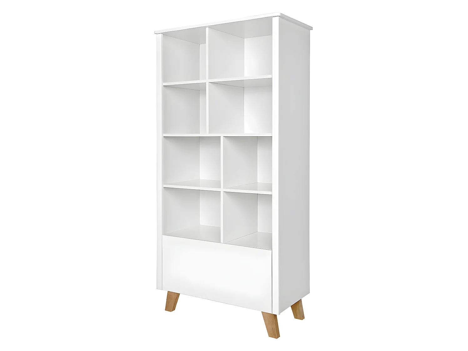 Bibliothèque 1 tiroir Zara Blanc