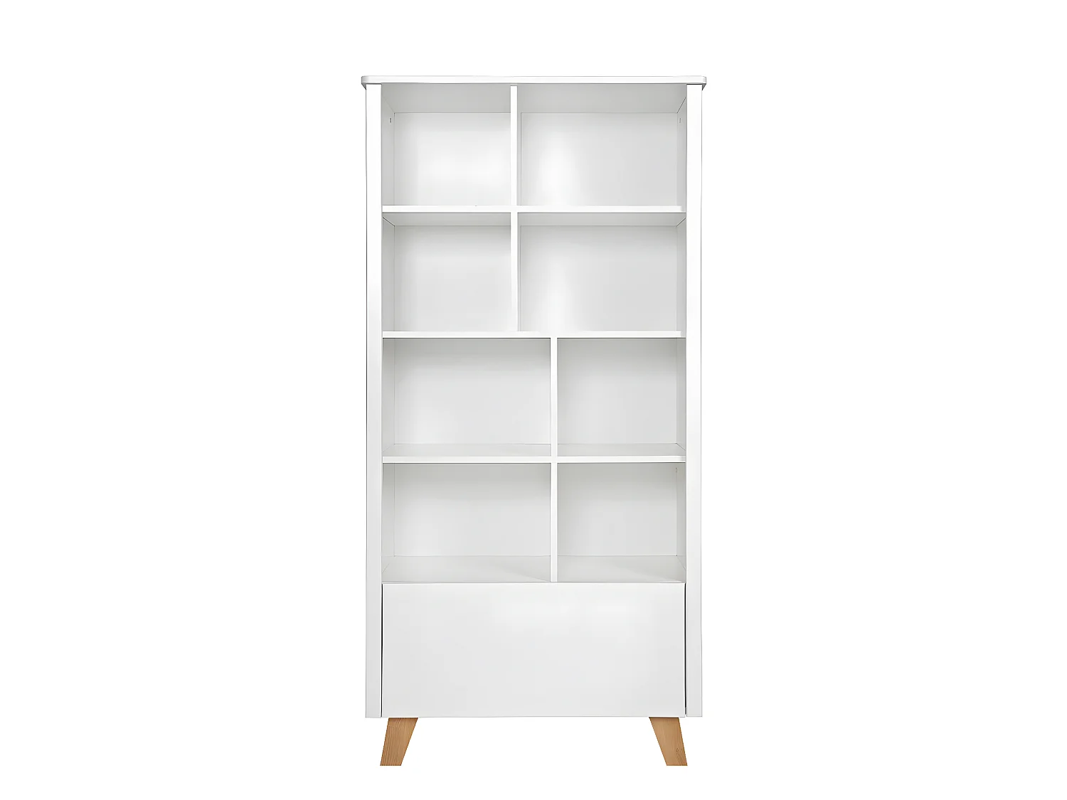 Bibliothèque 1 tiroir Zara Blanc