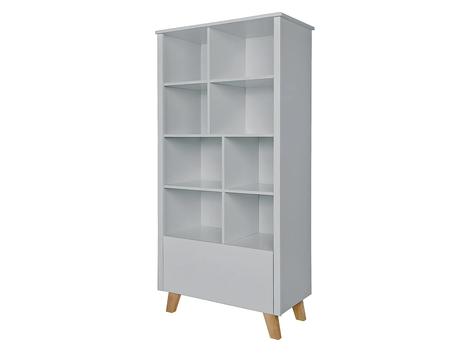 Bibliothèque 1 tiroir Zara Gris