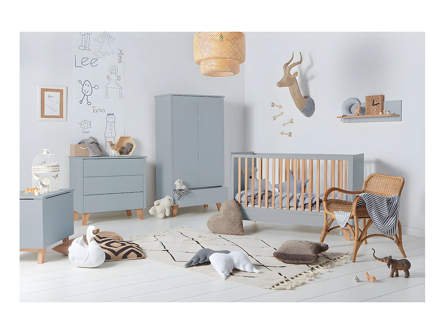 Etagère murale Zara Gris