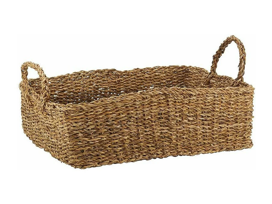 Ensemble de corbeilles de rangement en jonc (Lot de 7)