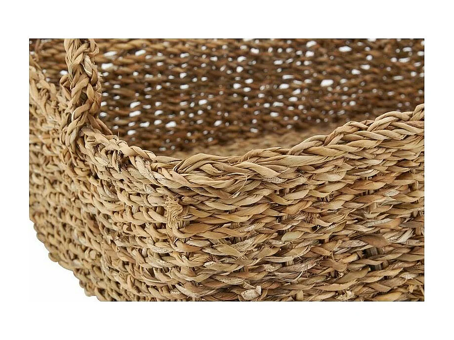 Ensemble de corbeilles de rangement en jonc (Lot de 7)